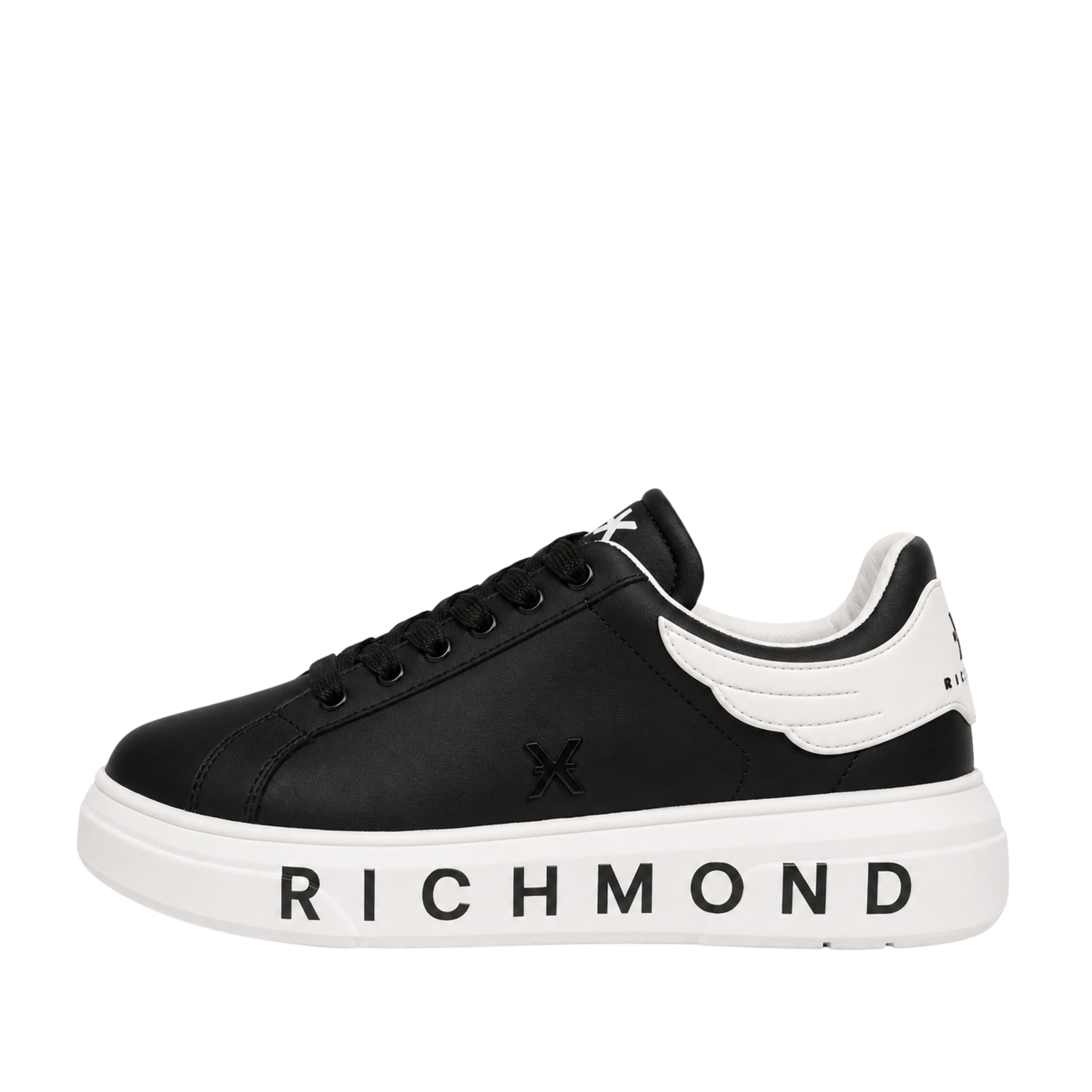 SNEAKERS PLATFORM LOGO A CONTRASTO UOMO NERO