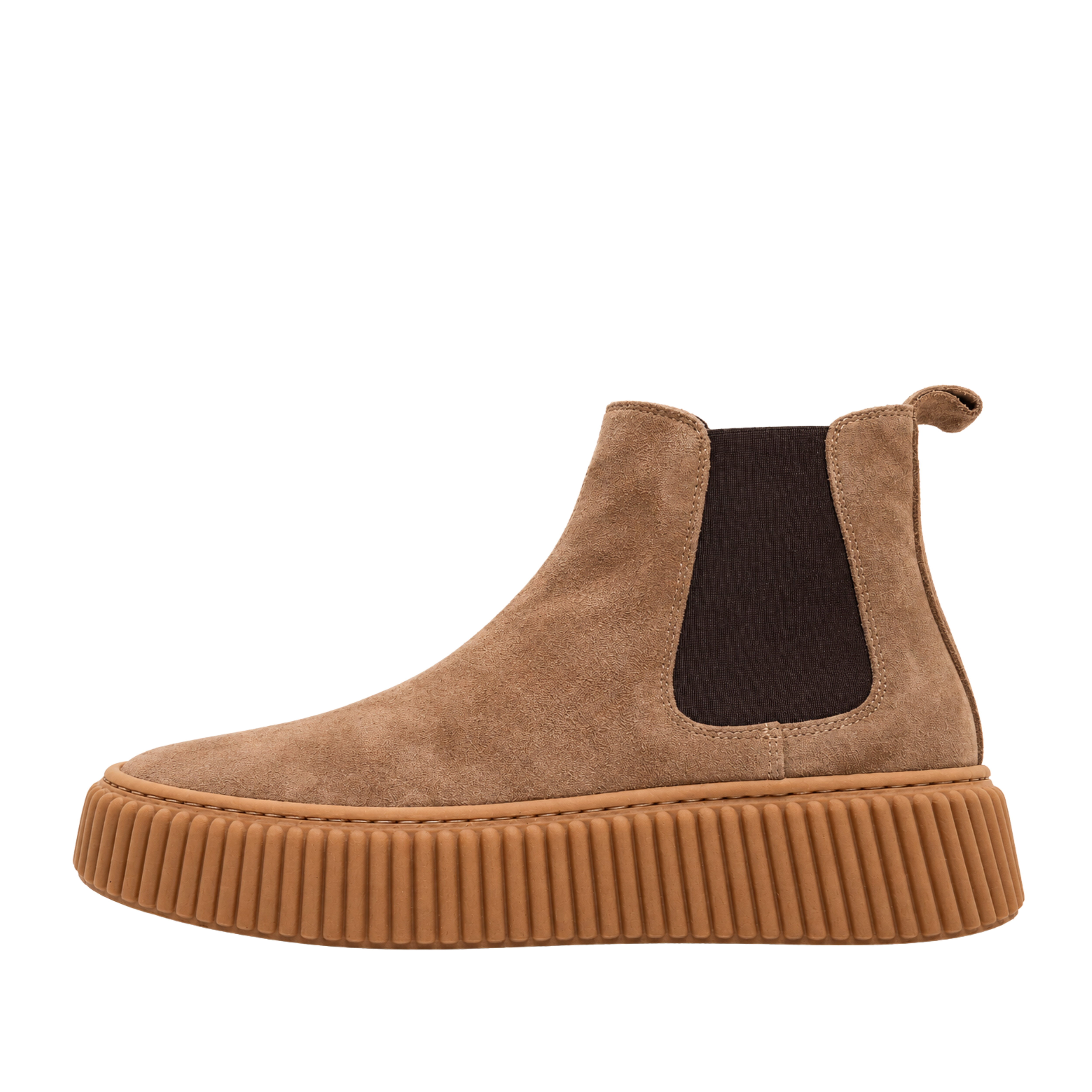 STIVALETTI TACCO BASSO CHELSEA 999-RA DONNA TORTORA