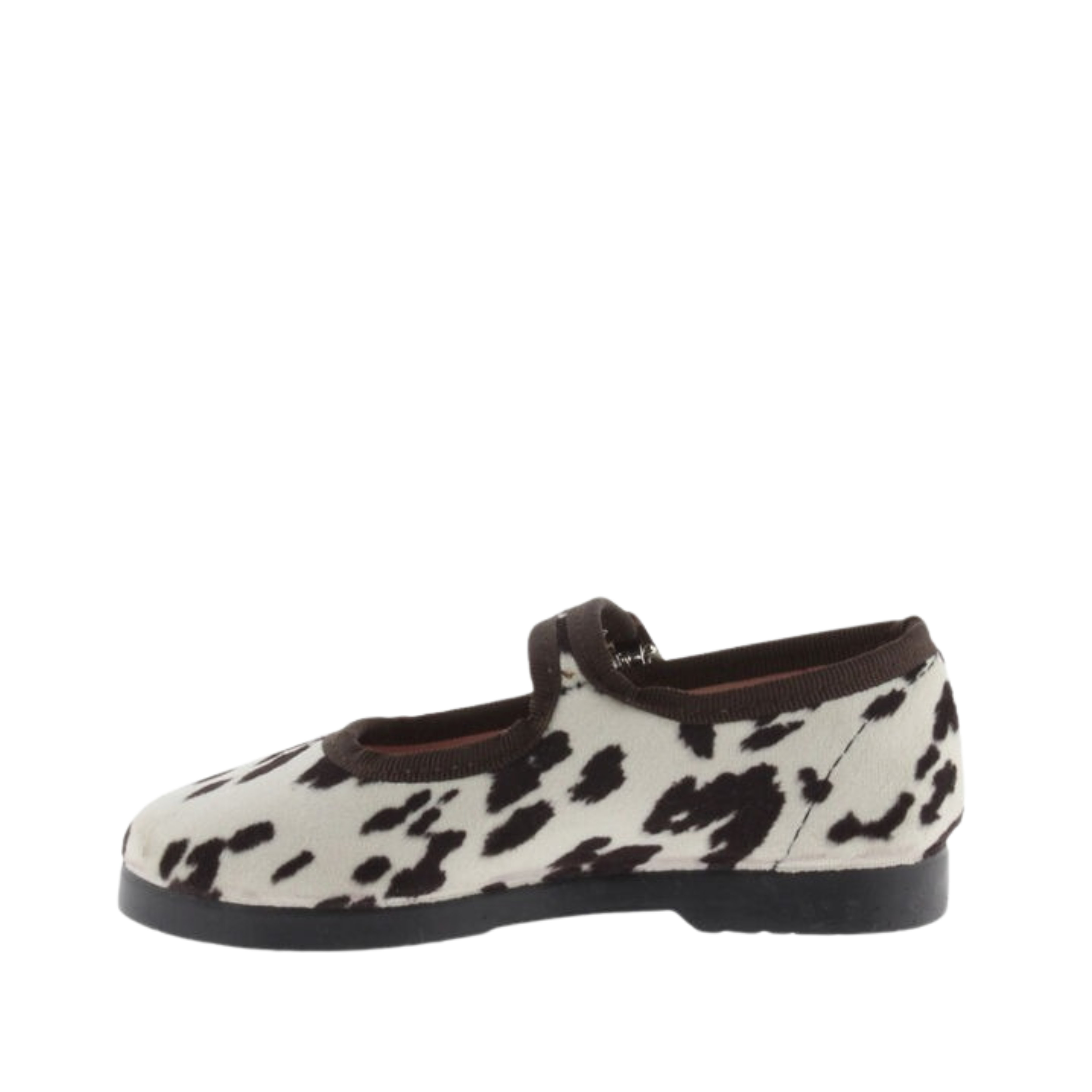 BALLERINE 1080117 STAMPA MUCCA BAMBINA MARRONE