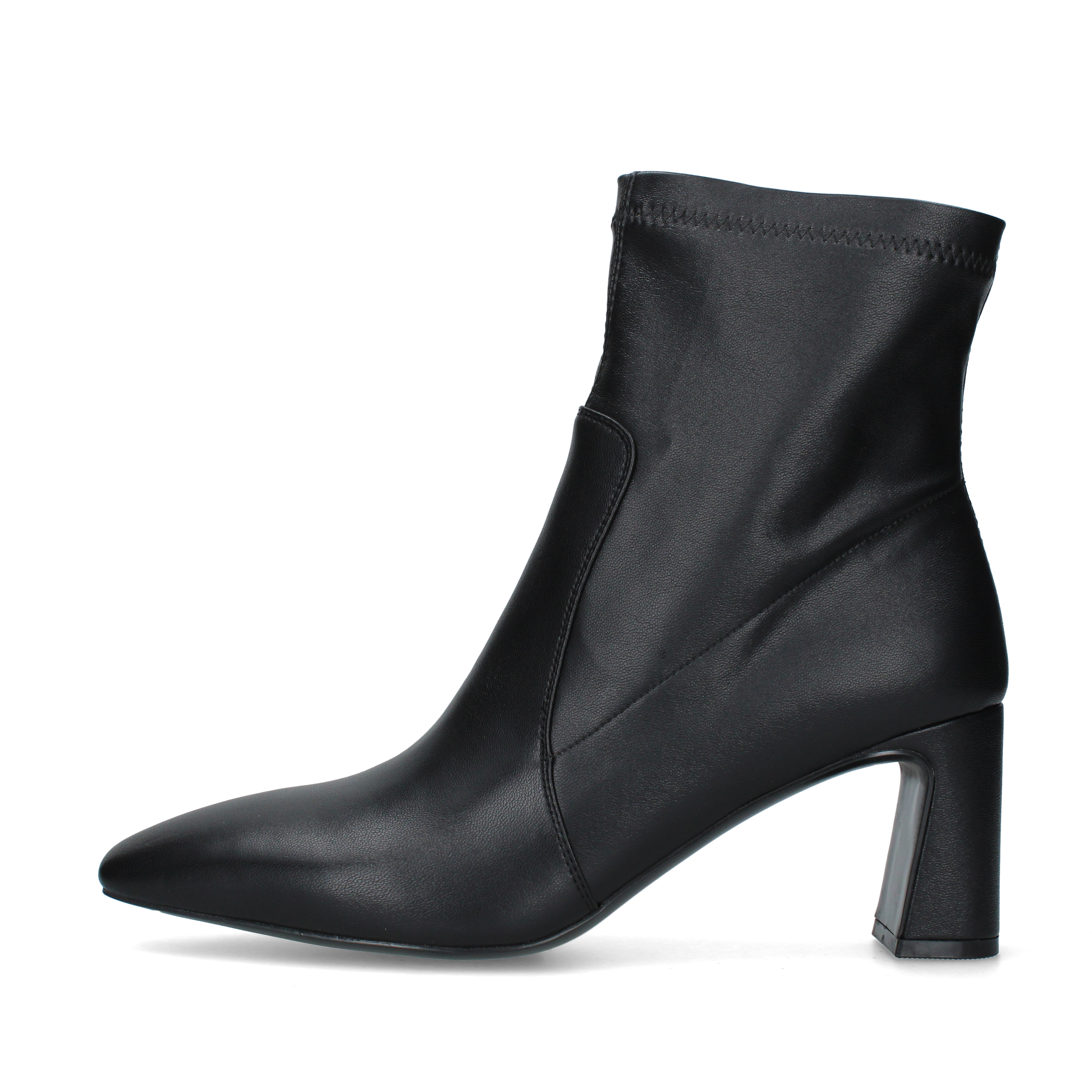 STIVALETTI TACCO ALTO CON SILHOUETTE AFFUSOLATA DONNA NERO