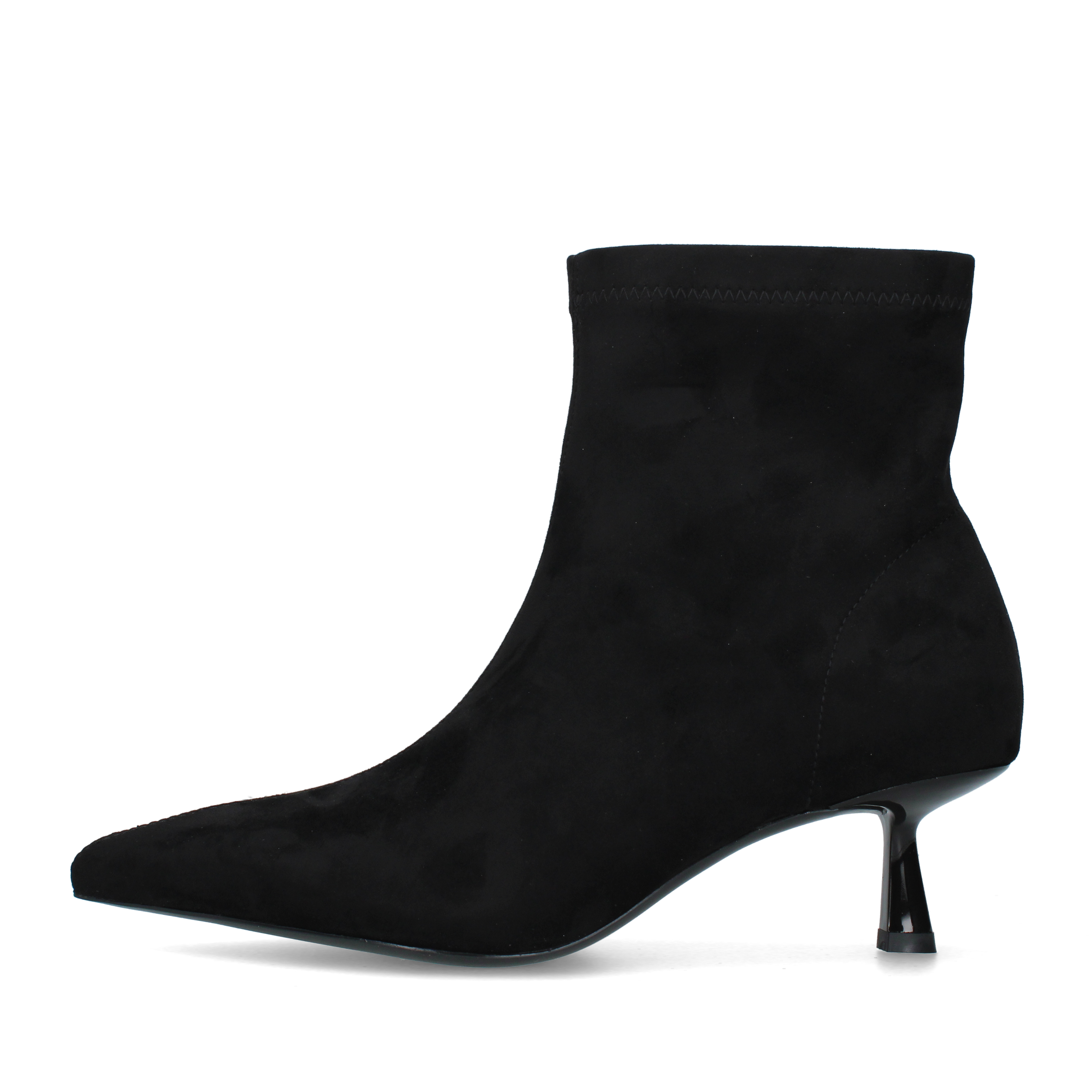 STIVALETTI TACCO BASSO E SOTTILE DONNA NERO