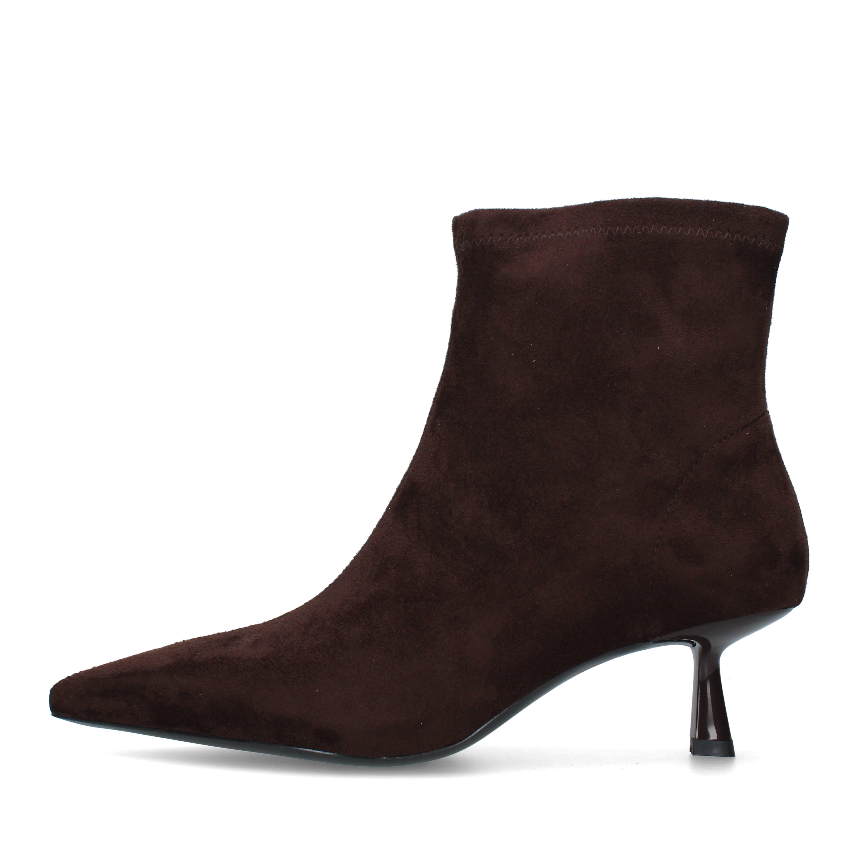 STIVALETTI TACCO BASSO E SOTTILE DONNA MARRONE