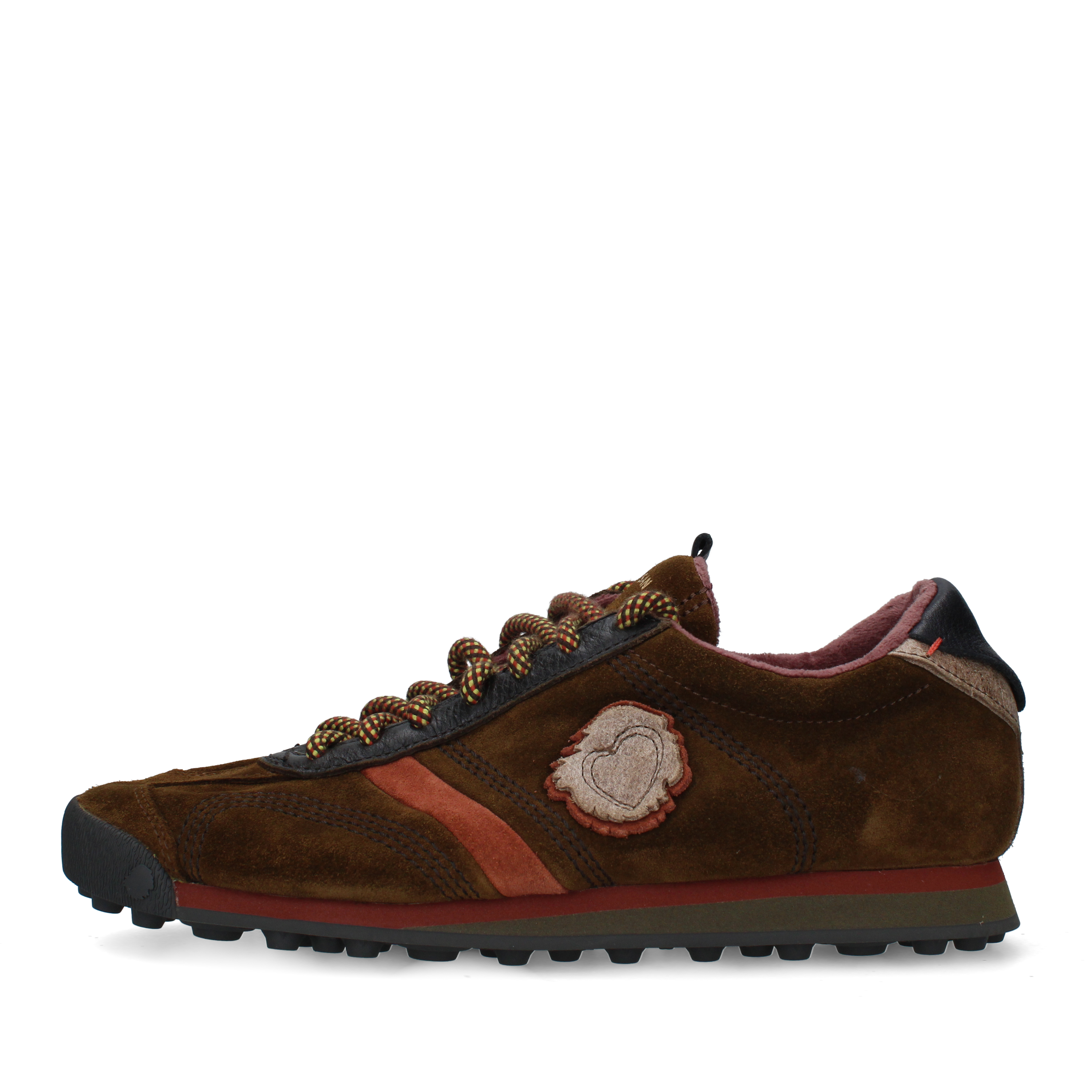 SNEAKERS BASSE CON LACCI TREKKING UOMO MARRONE