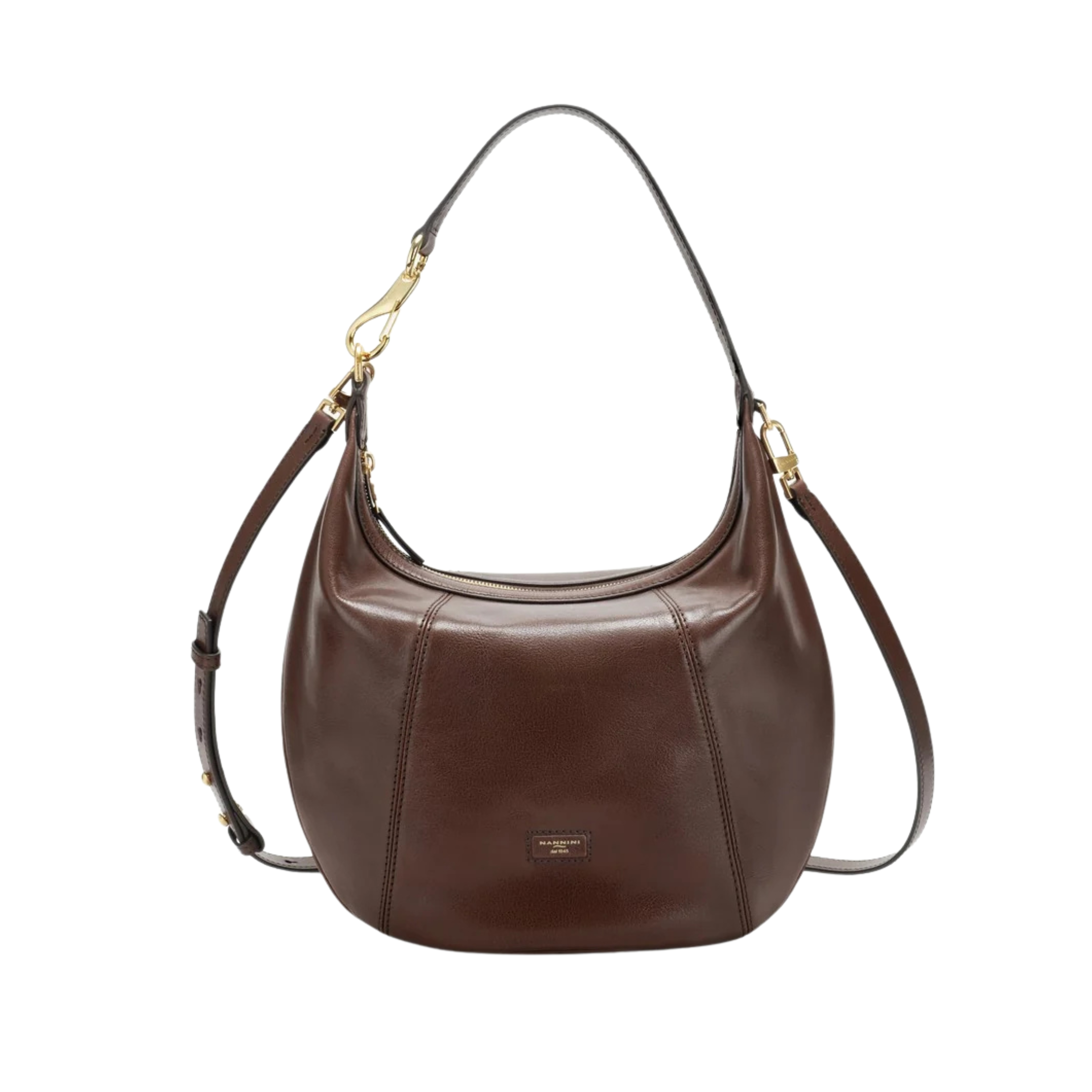 BORSA A SPALLA IN PELLE DAKATA DONNA MARRONE