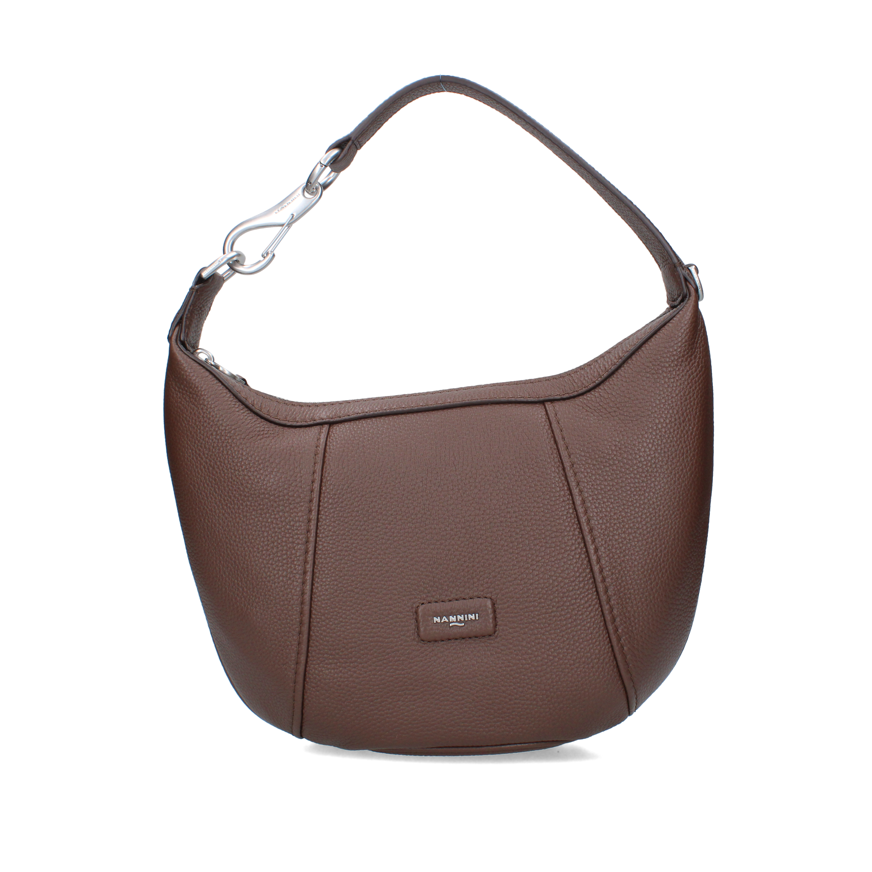 BORSA A SPALLA HOBO IN PELLE DONNA CUOIO