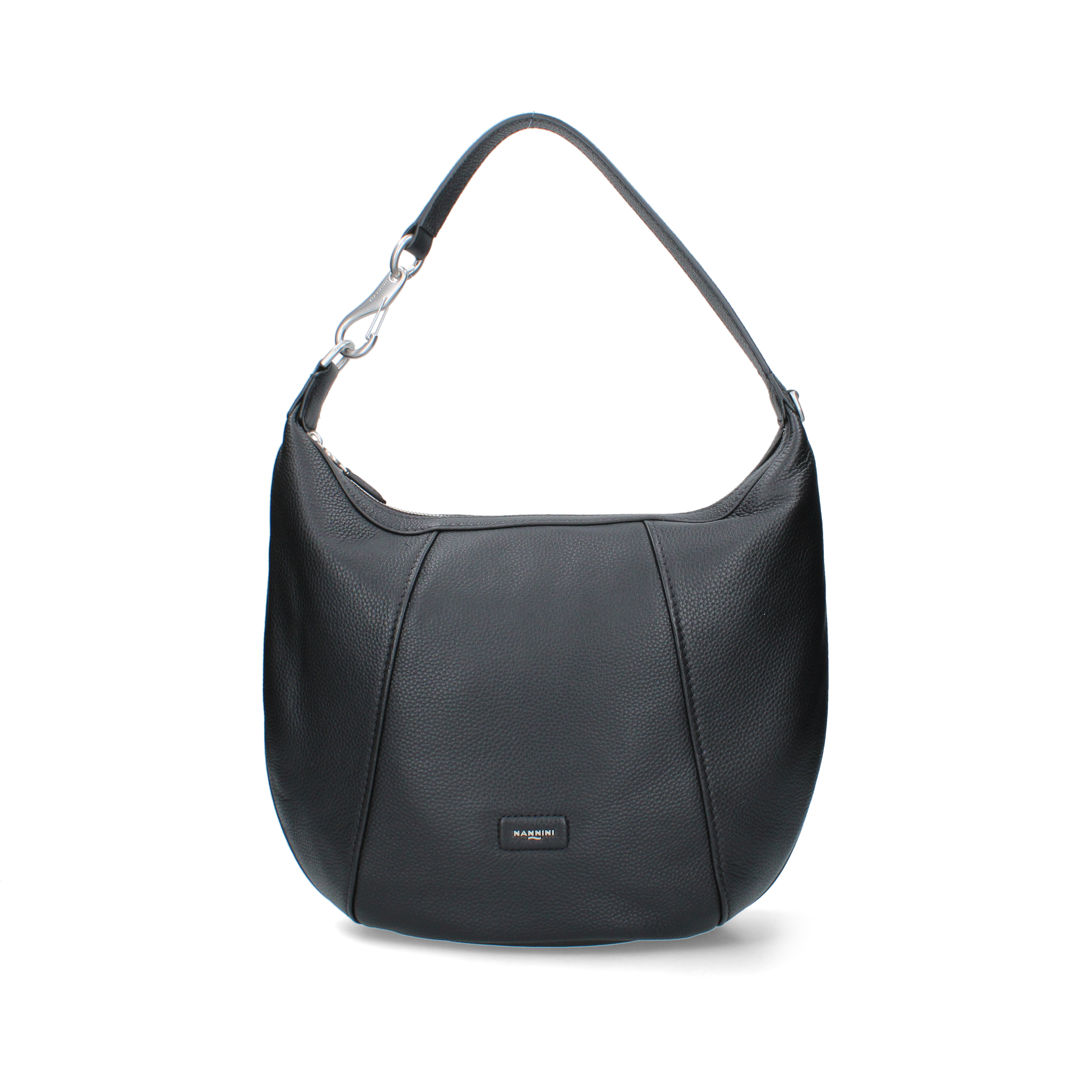 BORSA A SPALLA HOBO CON TRACOLLA DONNA NERO