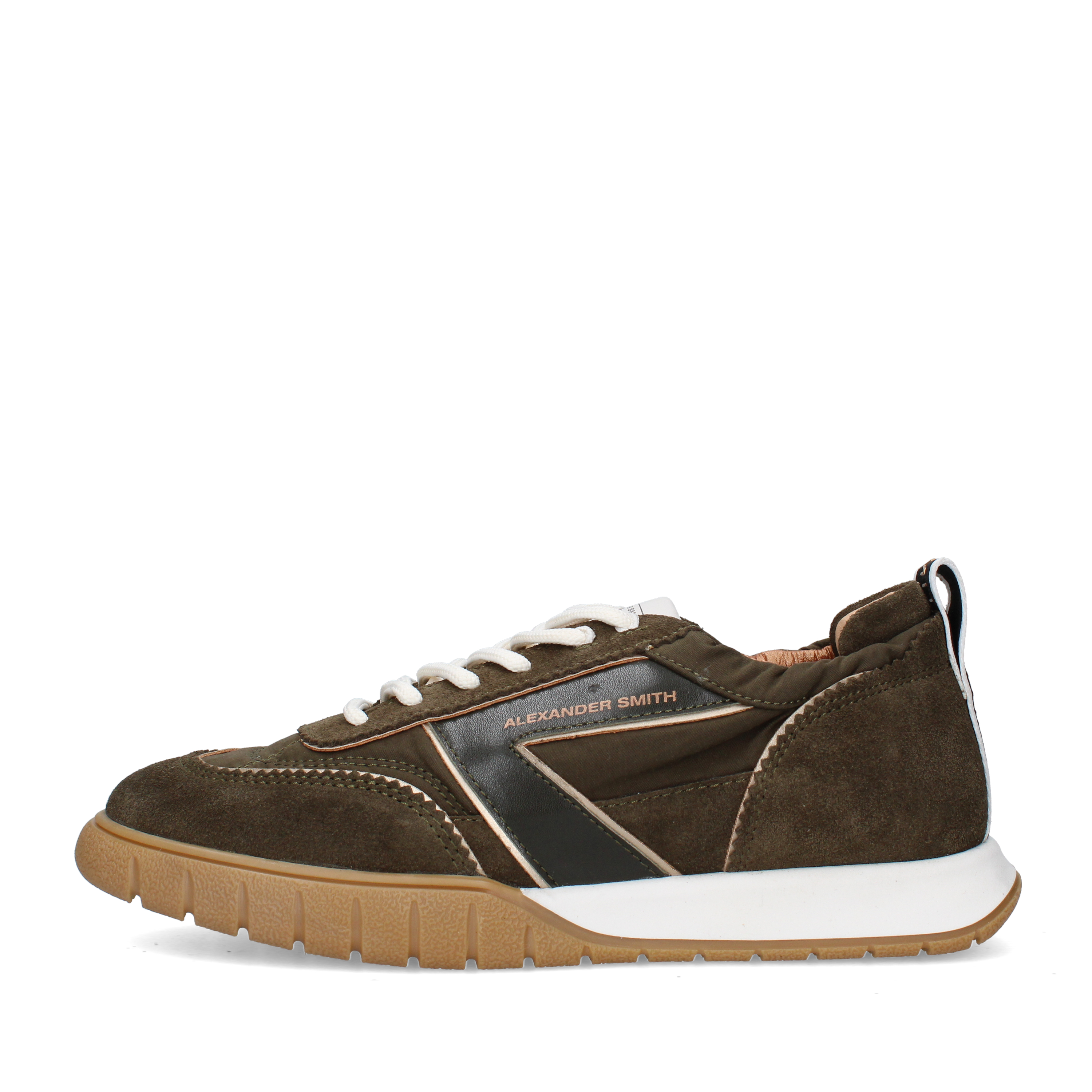 SNEAKERS BASSE CON PANNELLI A CONTRASTO DONNA VERDE