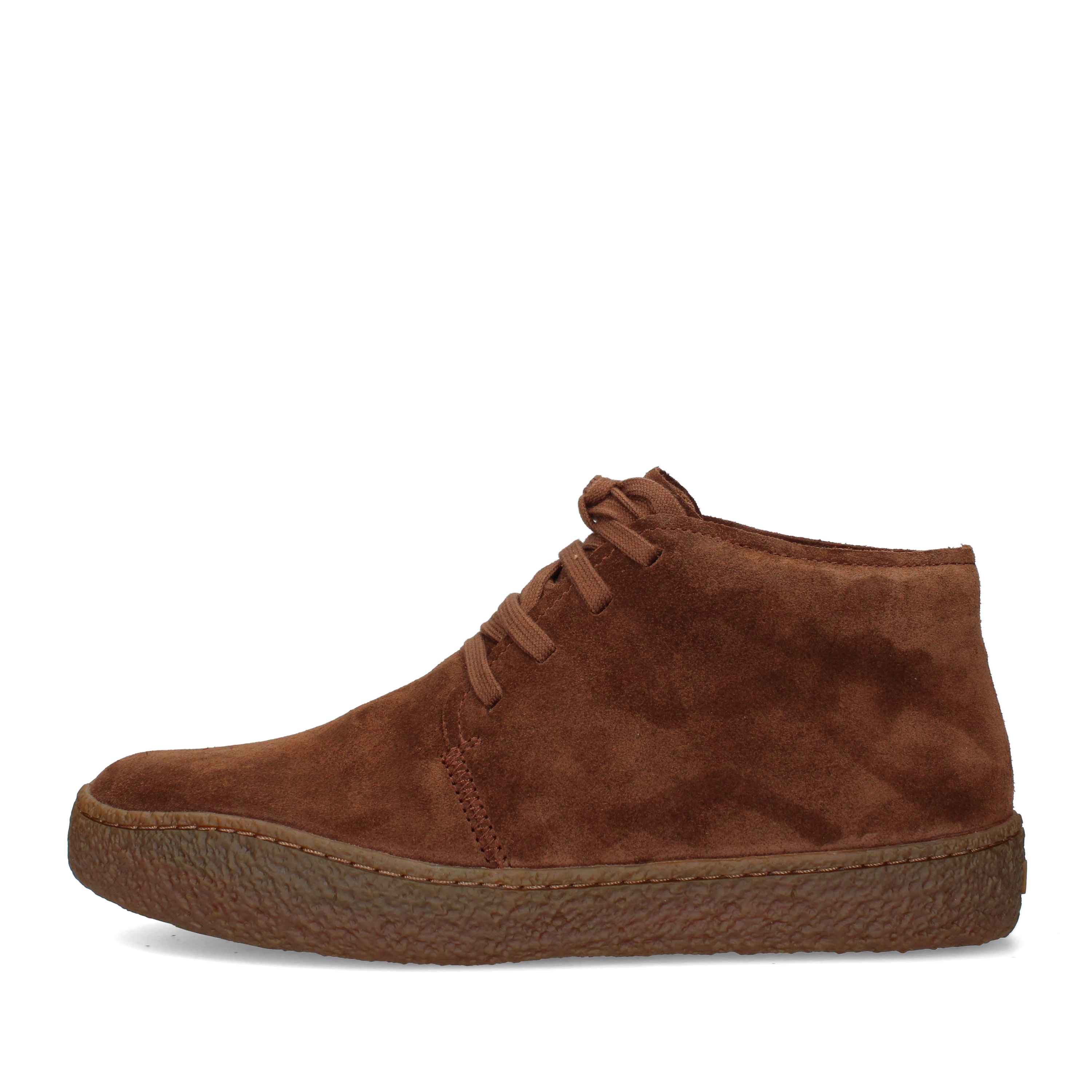 SNEAKERS ALTE CON SUOLA A CONTRASTO UOMO MARRONE