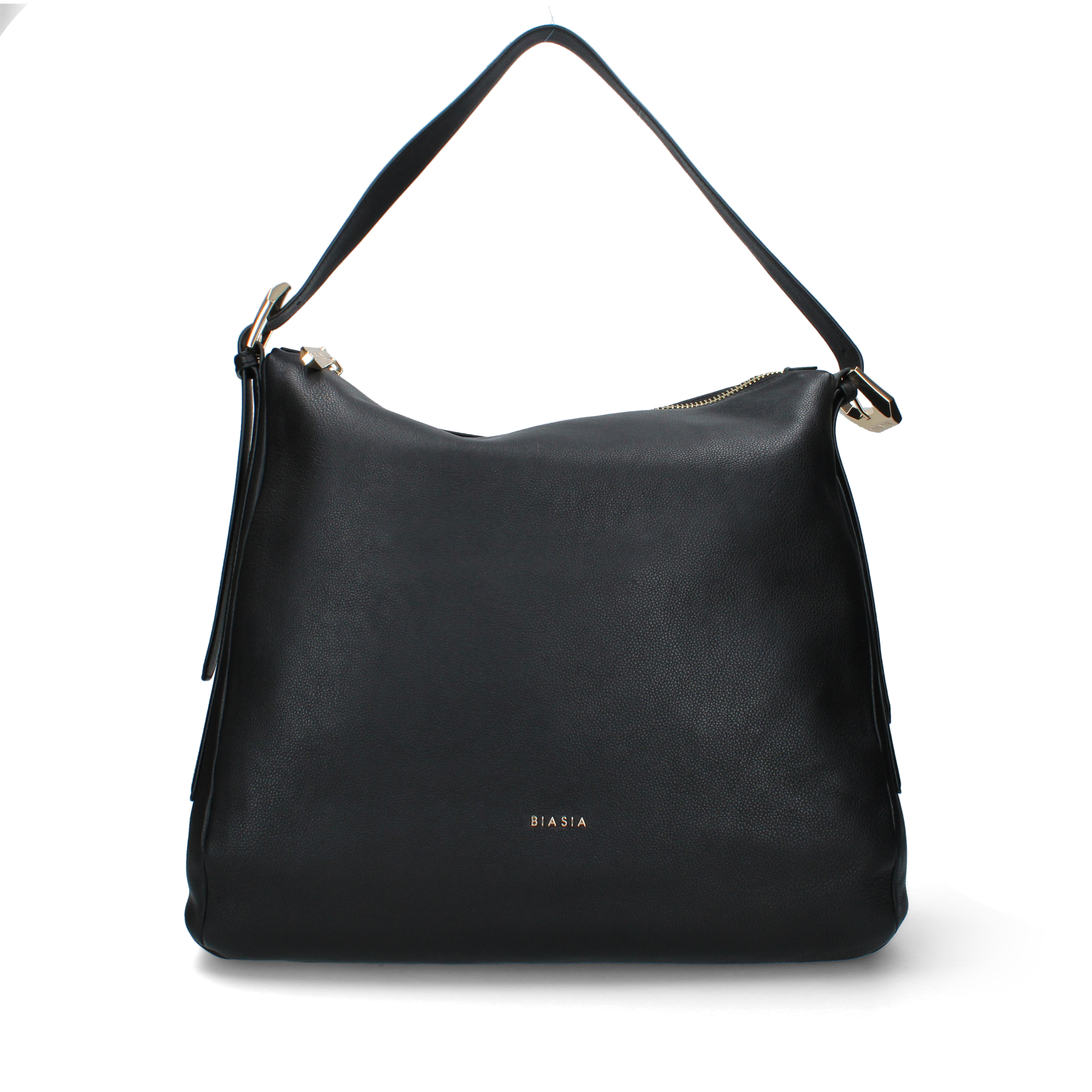 BORSA A MANO CON TRACOLLA REMOVIBILE IN PELLE DONNA NERO