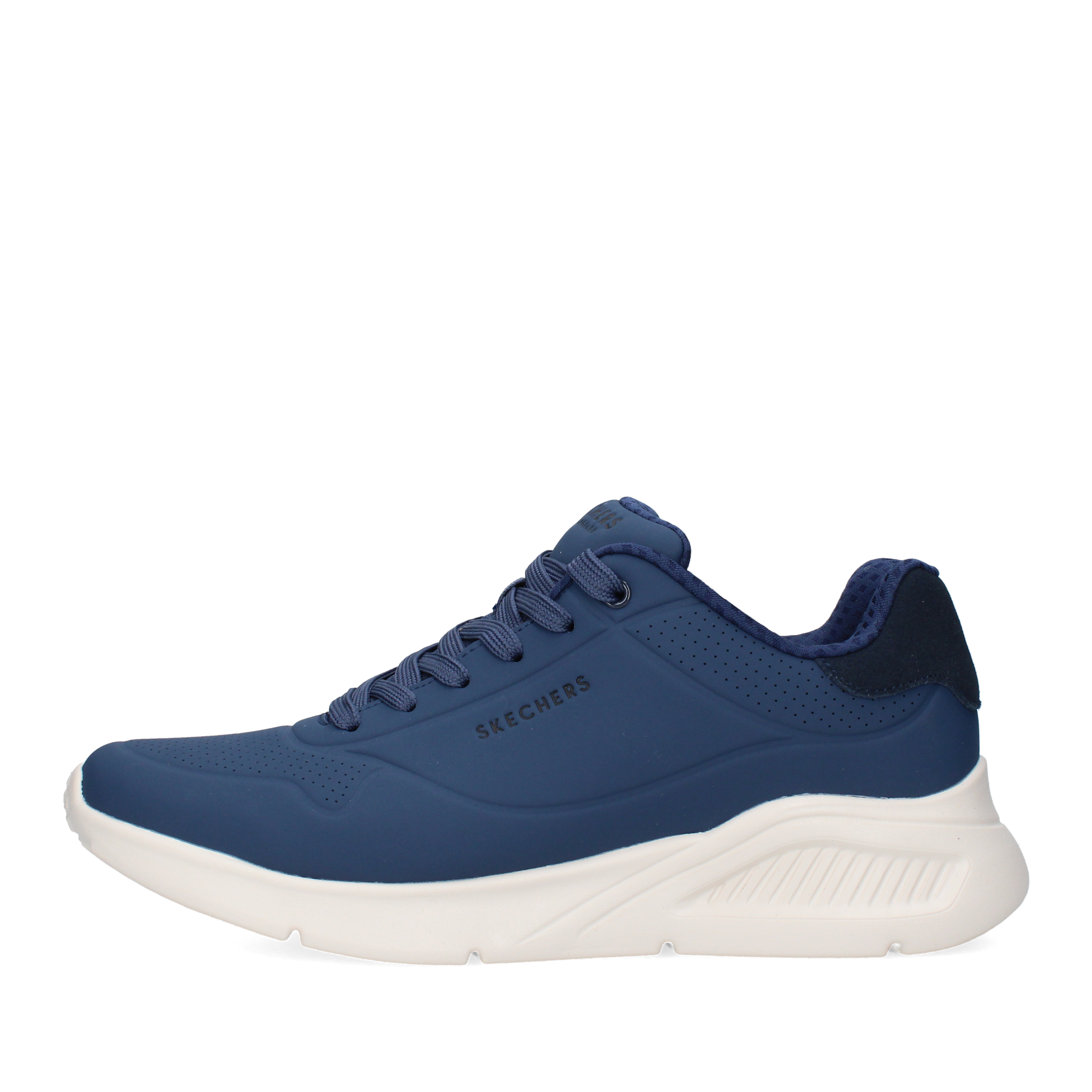 SNEAKERS BASSE SPORTIVE CON SUOLA ALTA UOMO BLU