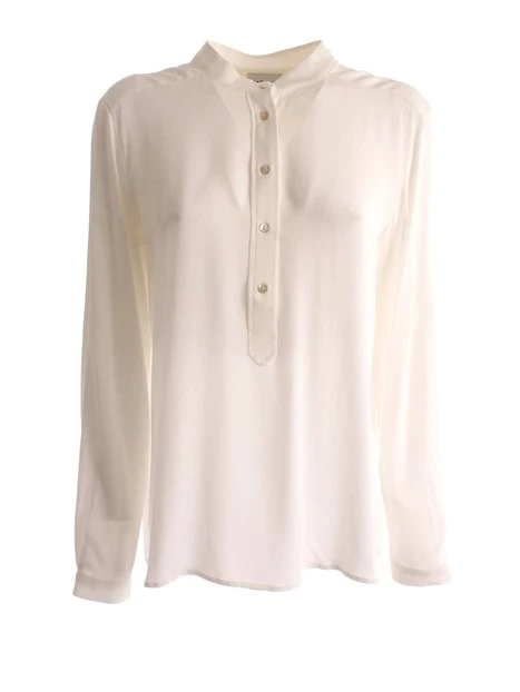 BLUSA CON BOTTONCINI DONNA BIANCO