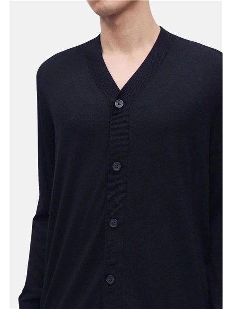 CARDIGAN inMISTO FIBRA  UOMO BLU NAVY