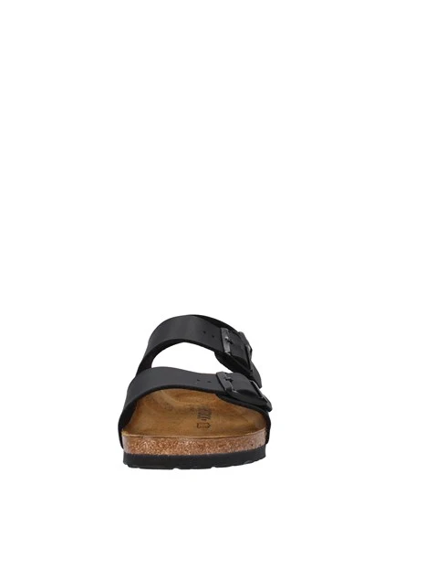 SANDALI BASSI MILANO IN BIRKO FLOR UNISEX ADULTO NERO