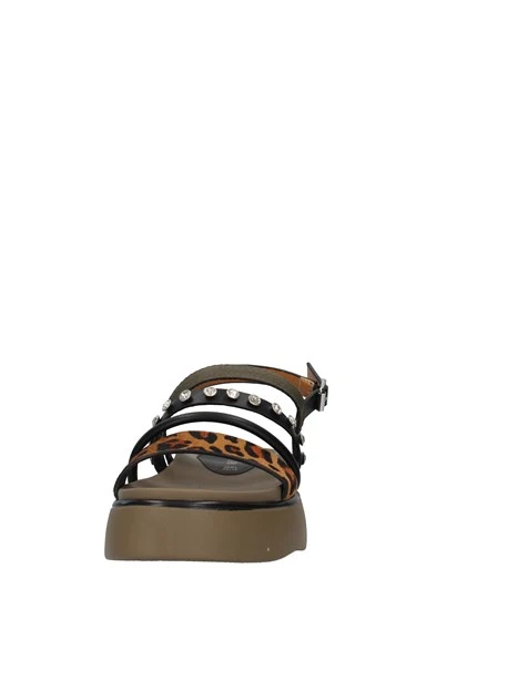 SANDALI CON ZEPPA MACULATI