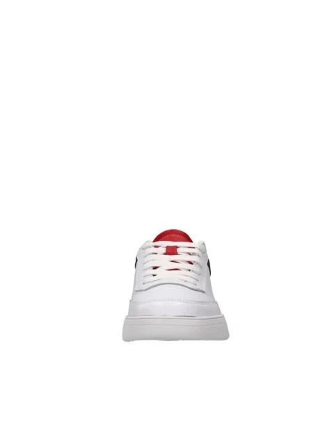 SNEAKERS LOGO IN PELLE