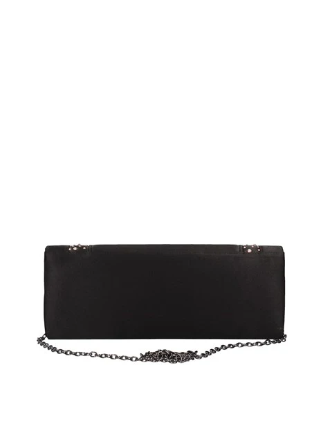 BORSA A SPALLA STRASS CON CATENA