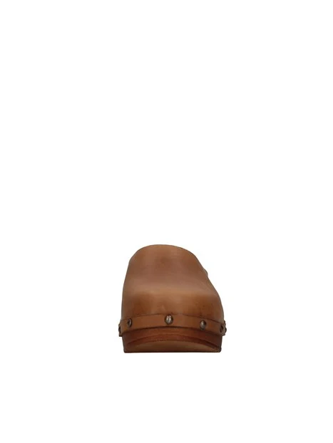 SABOT CON ZEPPA IN PELLE DONNA CUOIO