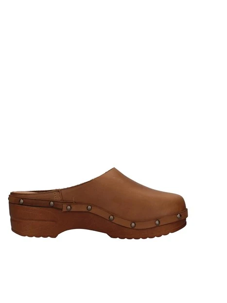 SABOT CON ZEPPA IN PELLE DONNA CUOIO