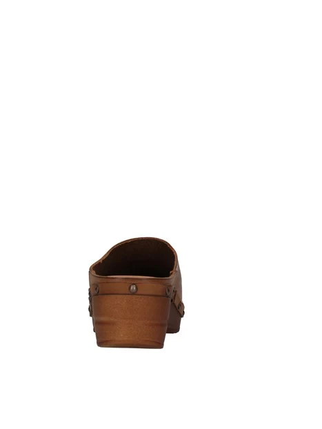 SABOT CON ZEPPA IN PELLE DONNA CUOIO