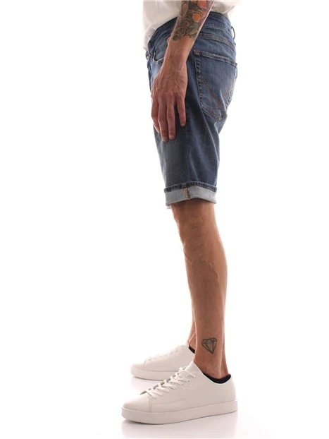 BERMUDA JEANS UOMO BLU