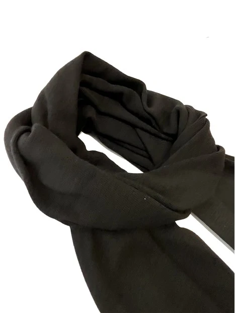 STOLA IN MISTO CASHMERE NERO