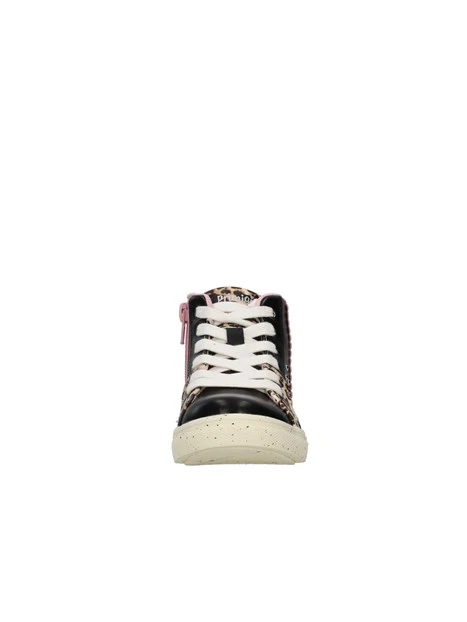 SNEAKERS ALTE ANIMALIER CON BORCHIE