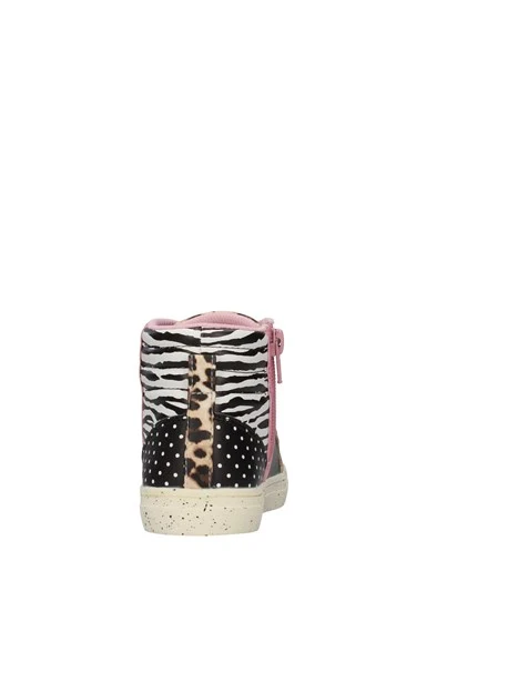 SNEAKERS ALTE ANIMALIER CON BORCHIE