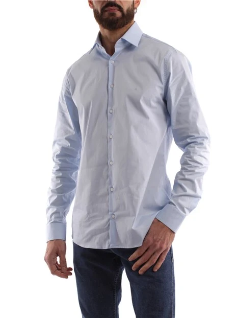 CAMICIA ADERENTE UOMO BLU