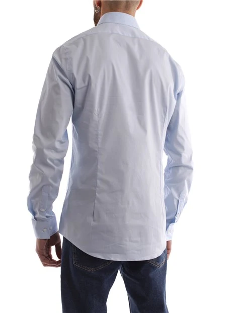 CAMICIA ADERENTE UOMO BLU