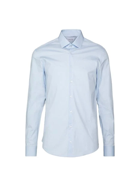 CAMICIA ADERENTE UOMO BLU