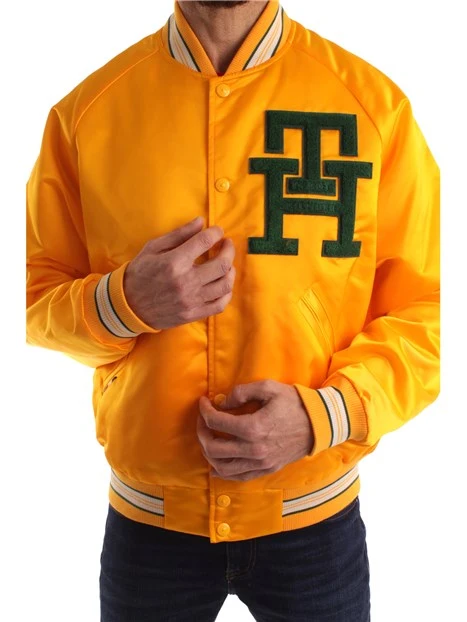 GIACCA VARSITY CON MONOGRAMMA UOMO GIALLO