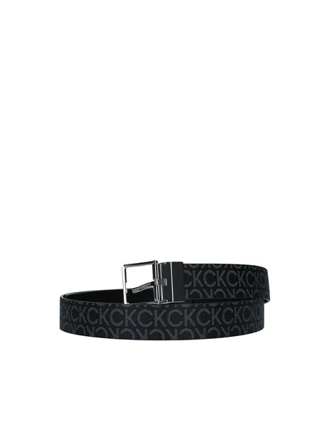 CINTURA CON TEXTURE CK UOMO NERO