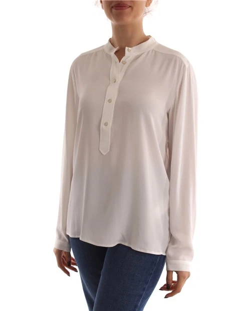 BLUSA CON BOTTONCINI DONNA BIANCO