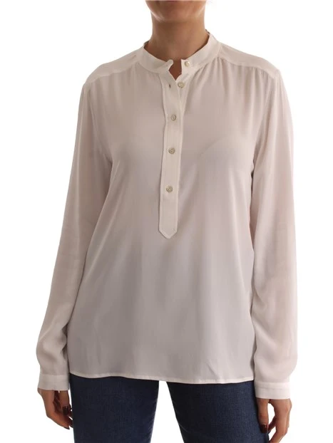 BLUSA CON BOTTONCINI DONNA BIANCO