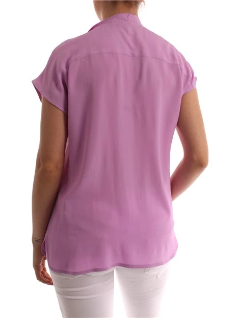 BLUSA CON SCIARPINA DONNA LILLA