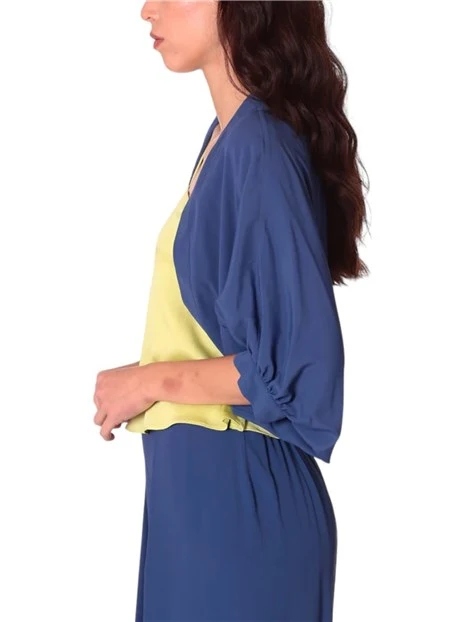 COPRISPALLE MISTO SETA DONNA BLU