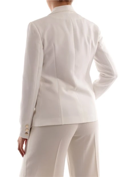 GIACCA BLAZER MONOPETTO DONNA BIANCO