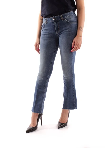 JEANS A ZAMPA DONNA BLU