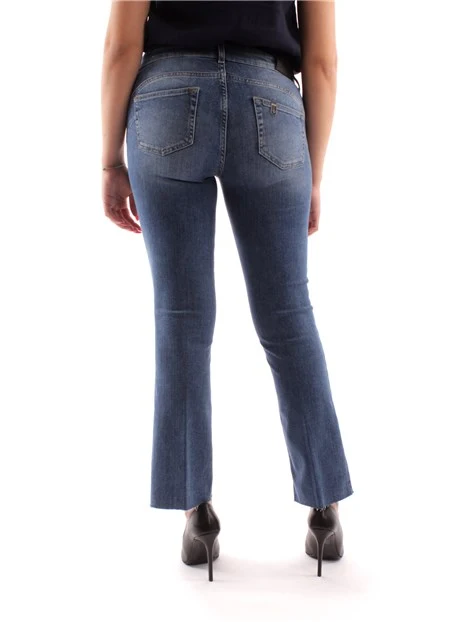 JEANS A ZAMPA DONNA BLU