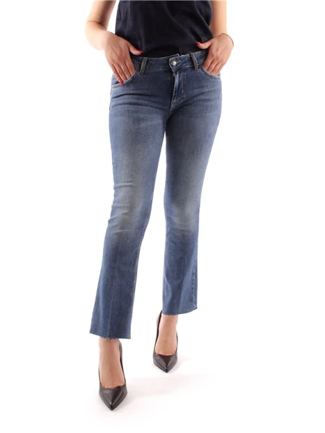 JEANS A ZAMPA DONNA BLU