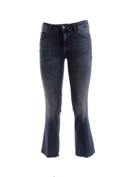 JEANS A ZAMPA DONNA BLU