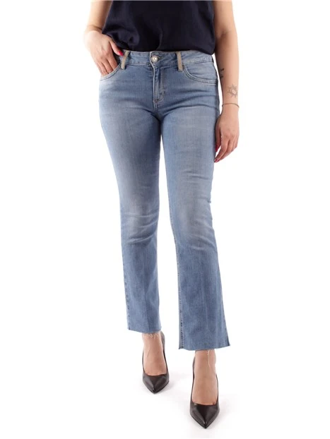 JEANS A ZAMPA DONNA BLU