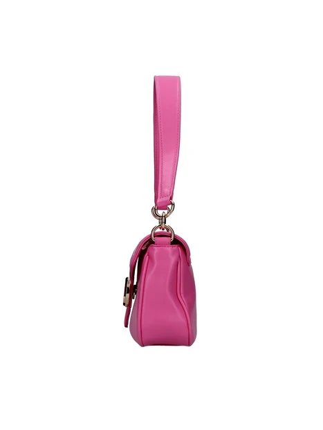 BORSA A SPALLA CON TRACOLLA COLORATA DONNA FUCSIA