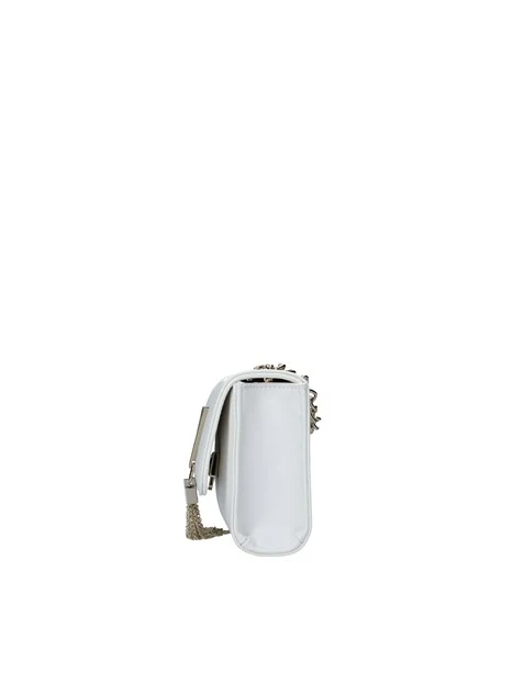 BORSA A TRACOLLA PICCOLA CON CATENA DIVINA DONNA BIANCO