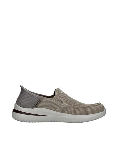 SNEAKERS SLIP ON IN TESSUTO UOMO BEIGE