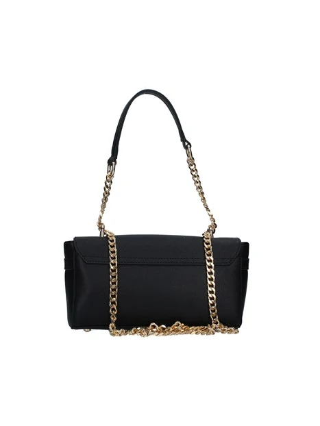 BORSA A TRACOLLA LADY BAGUETTE IN ECOPELLE DONNA NERO