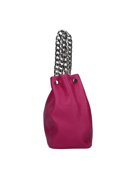 BORSA A MANO CON TRACOLLA DONNA FUCSIA