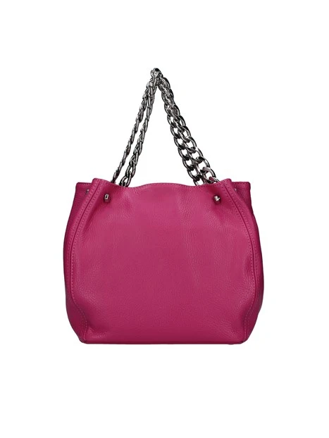 BORSA A MANO CON TRACOLLA DONNA FUCSIA