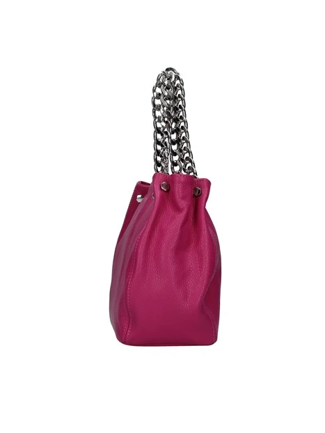 BORSA A MANO CON TRACOLLA DONNA FUCSIA