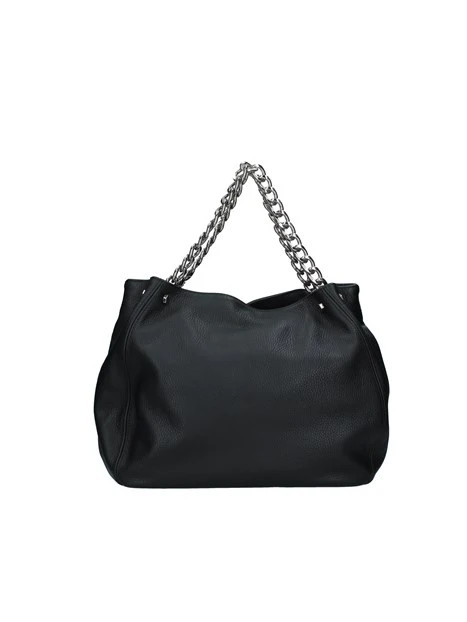 BORSA A SPALLA CON CATENA DONNA NERO